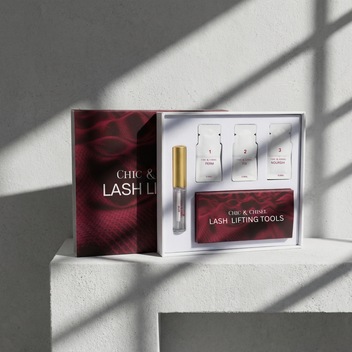 Chic & ChiselEyelash lifting Kit - 4 Piece